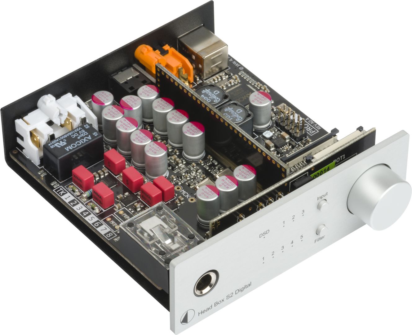 Pro-Ject Audio Systems DAC Box S2+ Silber High End DAC mit 32bit und DSD256 Support